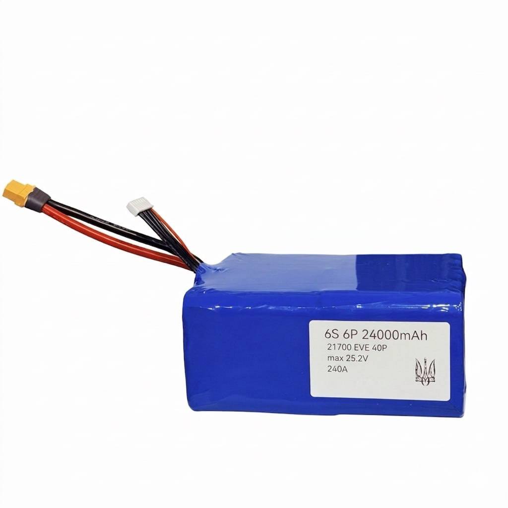 Акумулятор 6s6p 21700 24000mAh 240A (EVE 40P)