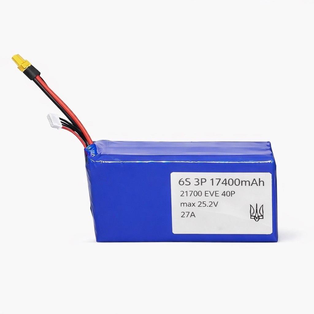 Акумулятор 6S3P 21700 17400mAh 27A (EVE 58E)